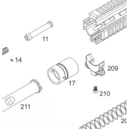 WE 416 ORIGINAL REPLACEMENT PART #17 - BARREL NUT