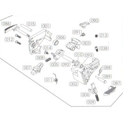 WE BIG BIRD / M&P9 (AUTO VER) ORIGINAL PART #87 - LEFT SAFETY