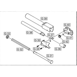 WE G17 ORIGINAL PART - #35 LEFT HOP HOUSING