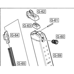 WE G17 ORIGINAL PART #62 - MAGAZINE FEED LIP