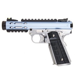 WE GALAXY 1911 SERIES GAS BLOWBACK PISTOL - BLUE, SILVER