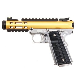 WE GALAXY 1911 SERIES GAS BLOWBACK PISTOL - GOLD, SILVER