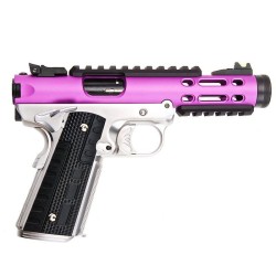 WE GALAXY 1911 SERIES GAS BLOWBACK PISTOL - PURPLE, SILVER