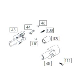 WE M4 (OB) GBB Replacement Part # 108 - Hop Adjustment Screw