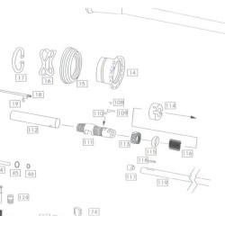 WE M4 (CB) Replacement Part #114 -Nozzle Part