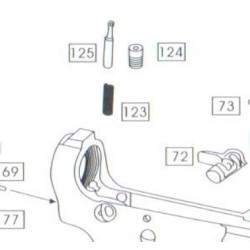 WE M4 GBB Replacement Part # 125 - Buffer Retainer Pin