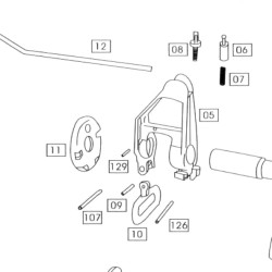 WE M4 GBB Replacement Part # 129 - Front Sight Block Pin