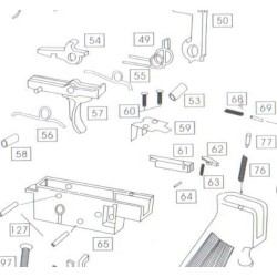 WE M4 GBB Replacement Part # 59 - Valve Knocker Block Cover