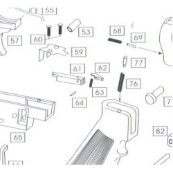 WE M4 GBB Replacement Part # 61, 62, 63, 64 - Firing Pin Block