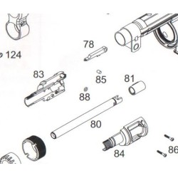 WE MP5 REPLACEMENT PART #83 - HOP UP CHAMBER, LEFT