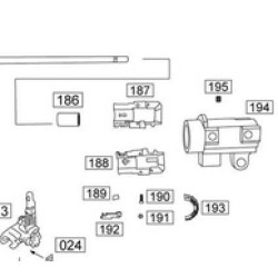 WE SCAR L ORIGINAL PART #187 & 188 - HOP UNIT