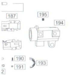 WE SCAR H ORIGINAL PART #194 - BARREL MOUNT