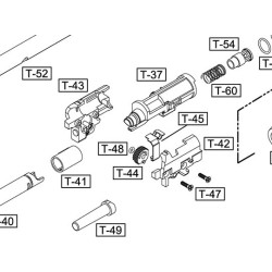 WE TT33 REPLACEMENT PART #42 & 43 - HOP UP UNIT SHELL