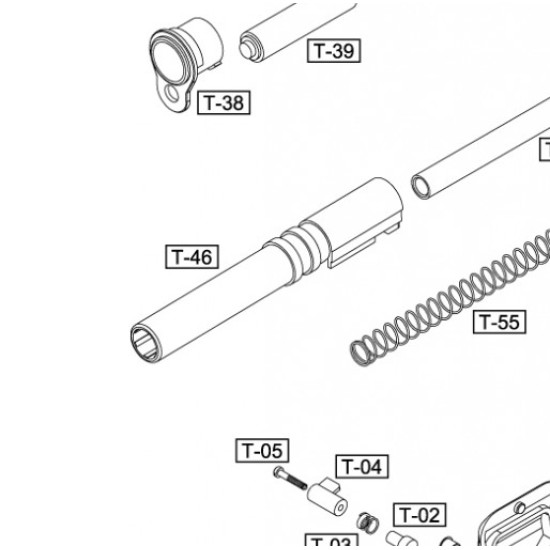 WE TT33 REPLACEMENT PART #T-46 OUTER BARREL