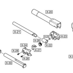 WE XDM REPLACEMENT PART #24 - HOP UP CHAMBER, LEFT