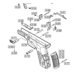WE XDM ORIGINAL PART - #59 - SIDE SPRING PIN
