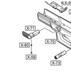 WE XDM REPLACEMENT PART #71 - SLIDE LOCK