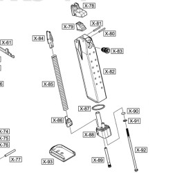 WE XDM REPLACEMENT PART 78 79 - MAGAZINE FEED LIP AND GAS ROUTE