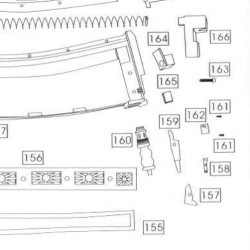 WE M4 (OB) GBB Replacement Part # 159 - Empty Engagement Lever