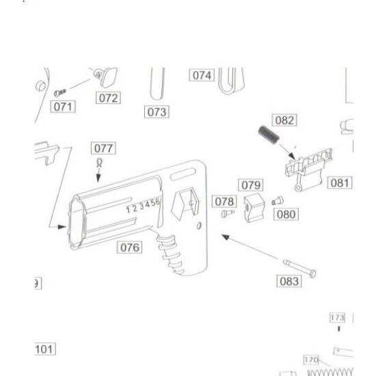 WE SCAR-L MK16 / SCAR-H MK17 Stock Pad Pin - Part 83