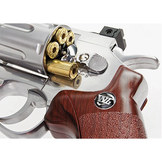 Win Gun Model 701 4" CO2 Revolver - Silver