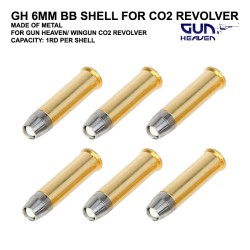 GUN HEAVEN 6MM BB SHELLS FOR WINGUN REVOLVERS - 12PCS