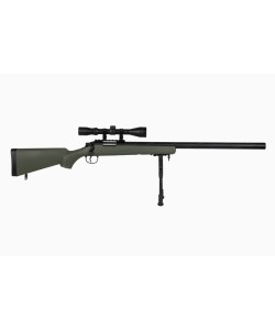 [Pre-Order] Well Pro M700 Spring Power Bolt Action Sniper Rifle Set - MB03DU, Olive Drab