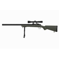 [Pre-Order] Well Pro M700 Spring Power Bolt Action Sniper Rifle Set - MB03DU, Olive Drab