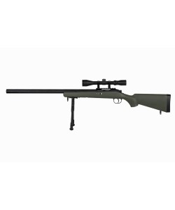 [Pre-Order] Well Pro M700 Spring Power Bolt Action Sniper Rifle Set - MB03DU, Olive Drab