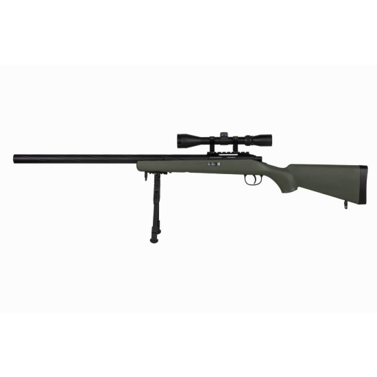[Pre-Order] Well Pro M700 Spring Power Bolt Action Sniper Rifle Set - MB03DU, Olive Drab