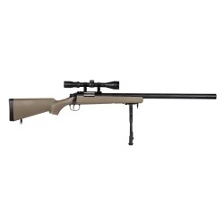 [Pre-Order] Well Pro M700 Spring Power Bolt Action Sniper Rifle Set - MB03DU, Tan
