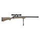 [Pre-Order] Well Pro M700 Spring Power Bolt Action Sniper Rifle Set - MB03DU, Tan