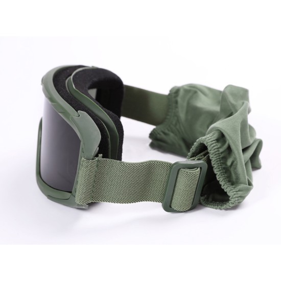 R-Style V2 Tactical Military Goggle 3 Lens Set - Green