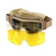 E Style Tactical Goggles with 3 Lenses - Tan