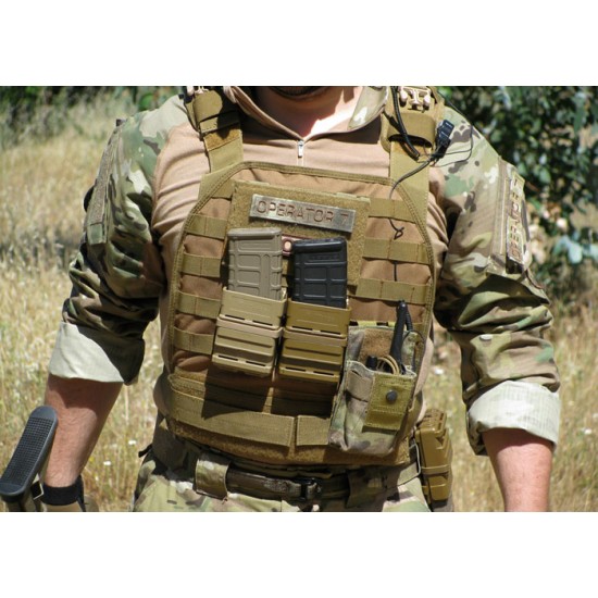 Tactical 5.56mm M4 M16 FastMag Molle Clip Magazine Pouch TAN 